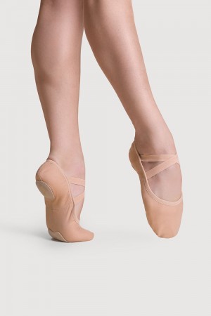 Bailarinas Bloch Performa Stretch Lona Mujer Sand | CLEAH87342