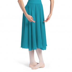 Falda Bloch Cambria Full Circle Chiffon Mujer Teal | YCLVQ47488