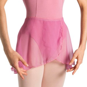 Falda Bloch Chantal Corta Tulip Wrap Mujer Rosas | CLNEJ42816