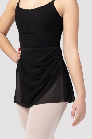 Falda Bloch Fifi Seamed Mesh Frill Mujer Negras | MCLFT75967