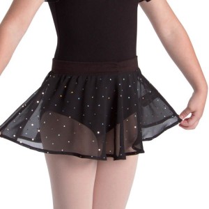 Falda Bloch Olesia Sequin Spotted Niños Negras | BCLSO53755