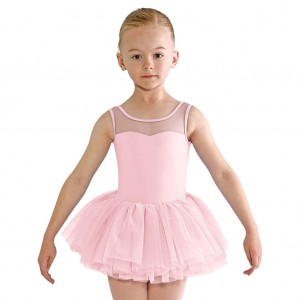 Leotardos Bloch Emica Sweetheart Tank Tutu Niños Rosas | ZCLNQ80721