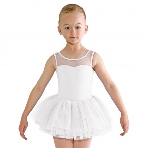 Leotardos Bloch Emica Sweetheart Tank Tutu Niños Blancas | LCLSX55798