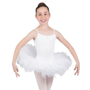 Leotardos Bloch Silvana Diamante Tutu Niños Blancas | PCLER46911