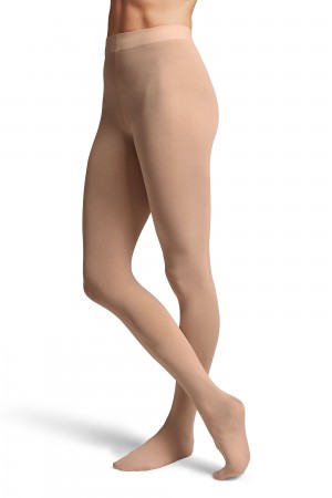 Mallas Bloch Contoursoft Footed Mujer Bloch Tan | YCLGT33663