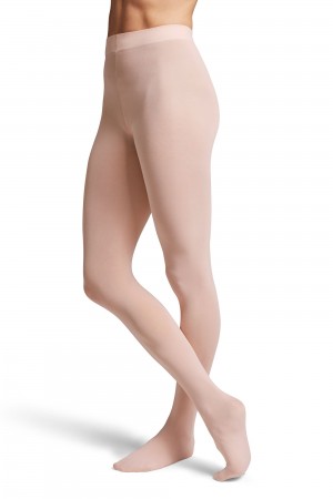 Mallas Bloch Contoursoft Footed Mujer Rosas | CLJKU97706