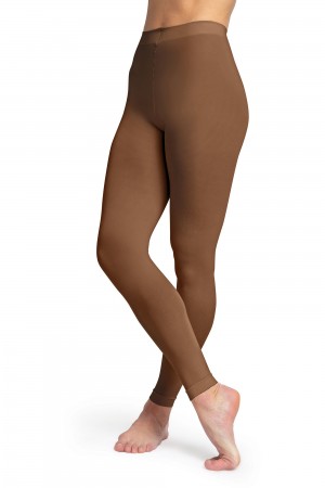 Mallas Bloch Contoursoft Footless Mujer Cocoa | CLJZR79069