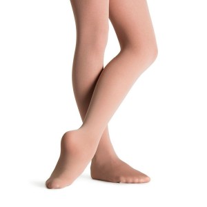 Mallas Bloch Elite Footed Niños Tan | CLJZR81324