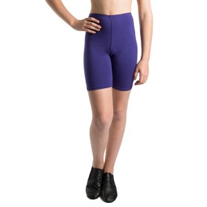 Pantalones Bloch Basic Bike Length Corta Niños Moradas Oscuro | QCLWA26177