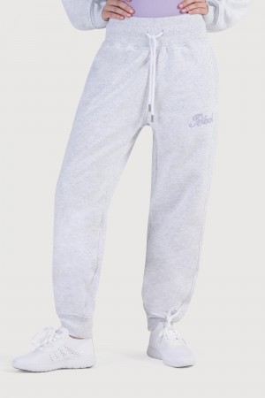 Pantalones Bloch Off-Duty Terry Sweat Mujer Snow Marle | LCLTR90751