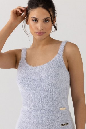 Prendas De Punto Bloch Popcorn Stitch Camisole Mujer Sky | BCLSD58442