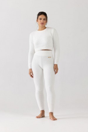 Prendas De Punto Bloch Popcorn Stitch Tight Mujer Ivory | CLNZX76054