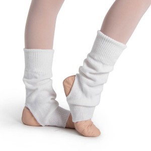 Prendas De Punto Bloch Stirrup Legwarmers Niños Blancas | MCLFT88093