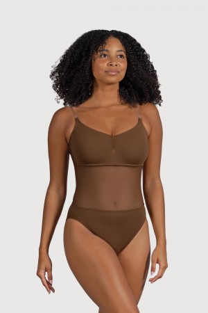 Ropa Interior Bloch Cordelia Mesh Panel Mujer Cocoa | CLQAV33822