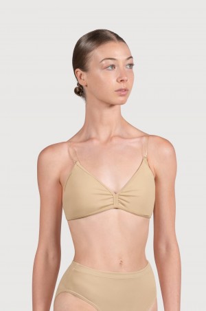 Ropa Interior Bloch Deva V Front Mujer Sand | CLXMI59198