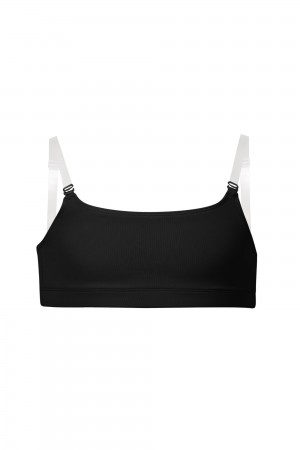 Ropa Interior Bloch Leia Crop Top Niños Negras | CLJBT14700