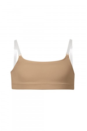 Ropa Interior Bloch Leia Crop Top Niños Tan | CLDFL18051