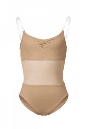 Ropa Interior Bloch Sunna Mesh Panel Body Liner Niños Tan | CLJKU47203