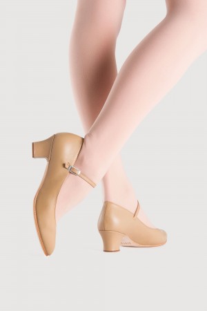 Tap y zapatos de escenario Bloch Curtain Call Mujer Tan | CLJZR55699