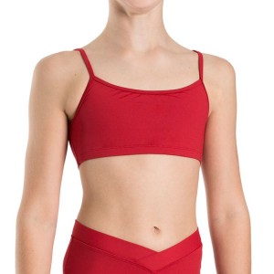 Tops Bloch Dielle Directo Front Crop Niños Rojas | CLEGJ17887