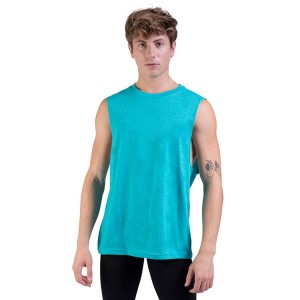 Tops Bloch Harris Relaxed Drop Arm Muscle Hombre Jade | BCLSD63403