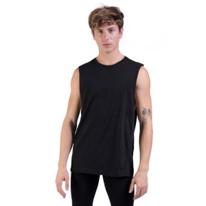 Tops Bloch Harris Relaxed Drop Arm Muscle Hombre Negras | QCLWA36859