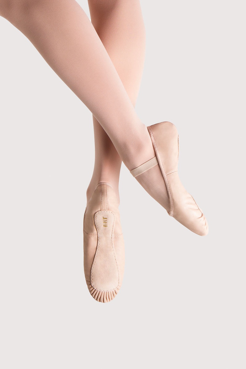 Bailarinas Bloch Dansoft Cuero Mujer Rosas | SCLNY92651