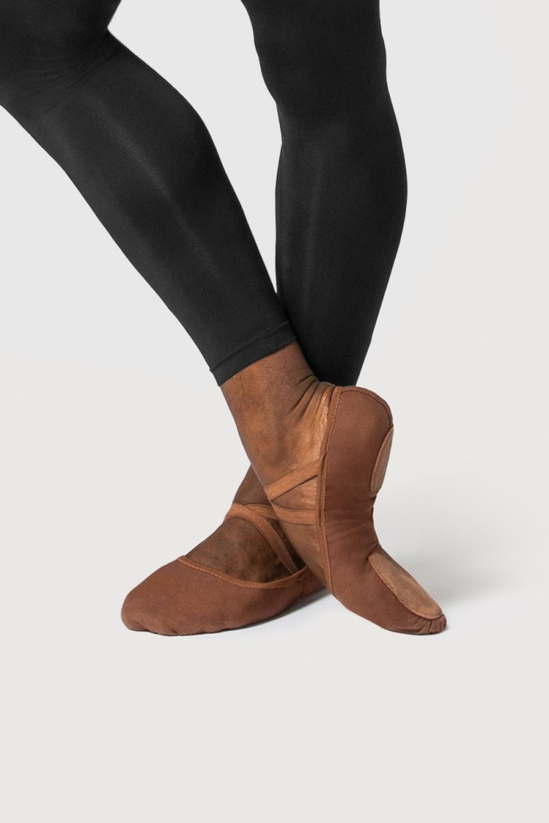 Bailarinas Bloch Performa Stretch Lona Hombre Cocoa | CLQCS66585