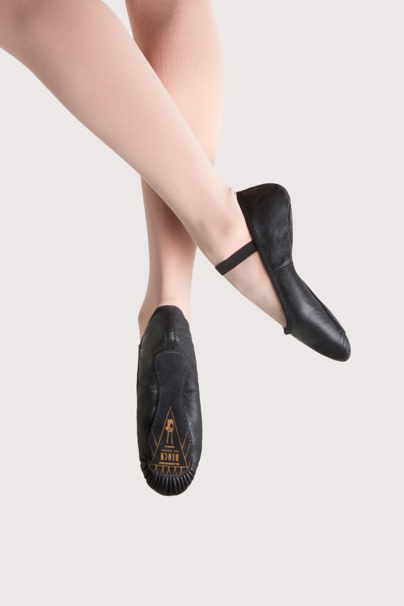 Bailarinas Bloch Prolite Cuero Mujer Negras | CLXBR68085