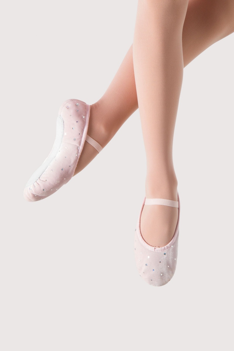 Bailarinas Bloch Velvet Bunny Hop Girlss Niños Rosas | QCLWA48634