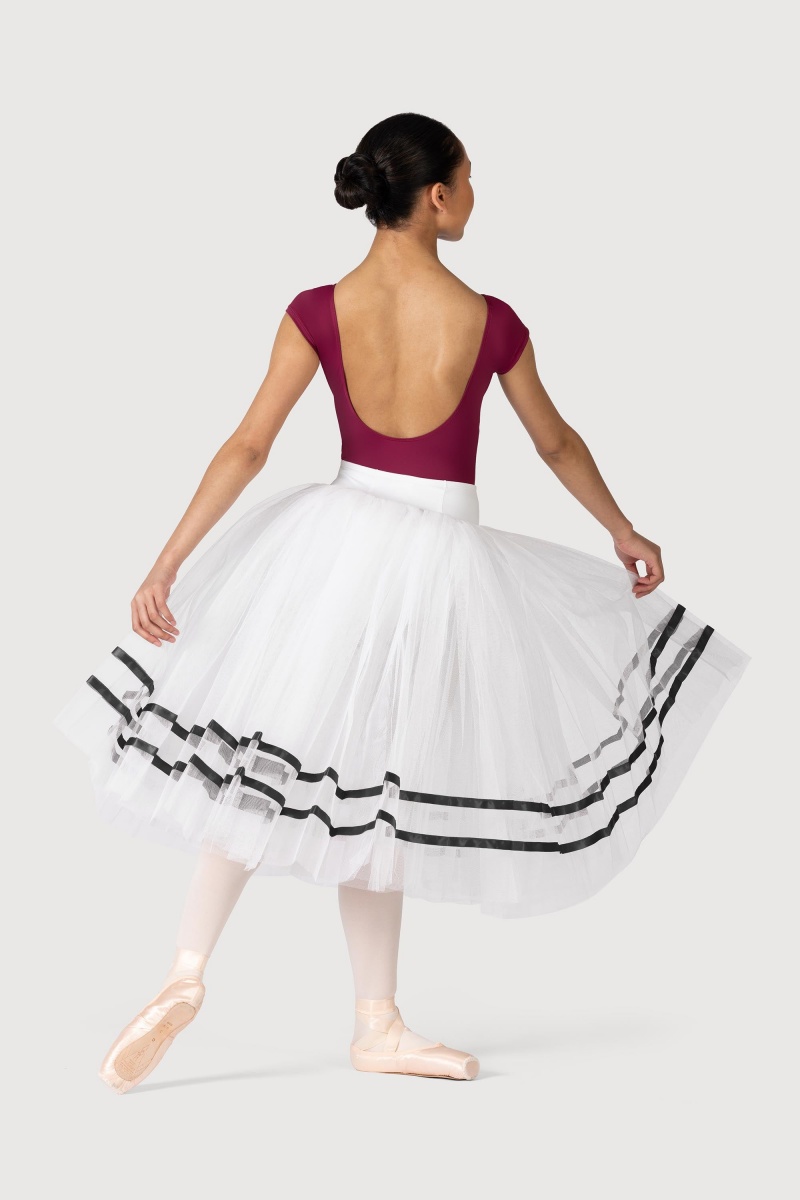 Falda Bloch Giselle Ribbon Romantic ½ Tutu Mujer White/Black | CLDFL22324