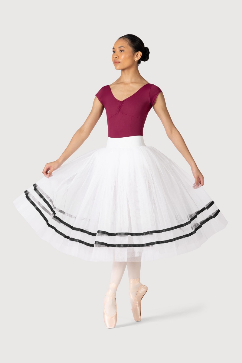 Falda Bloch Giselle Ribbon Romantic ½ Tutu Mujer White/Black | CLDFL22324