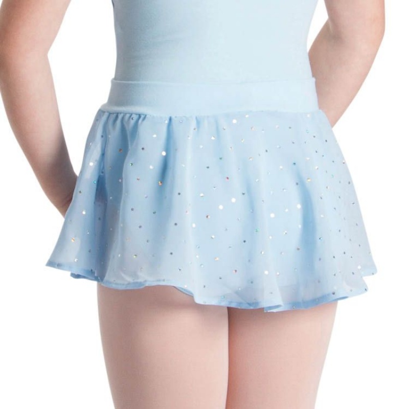 Falda Bloch Olesia Sequin Spotted Niños Azules | CLXMI44182