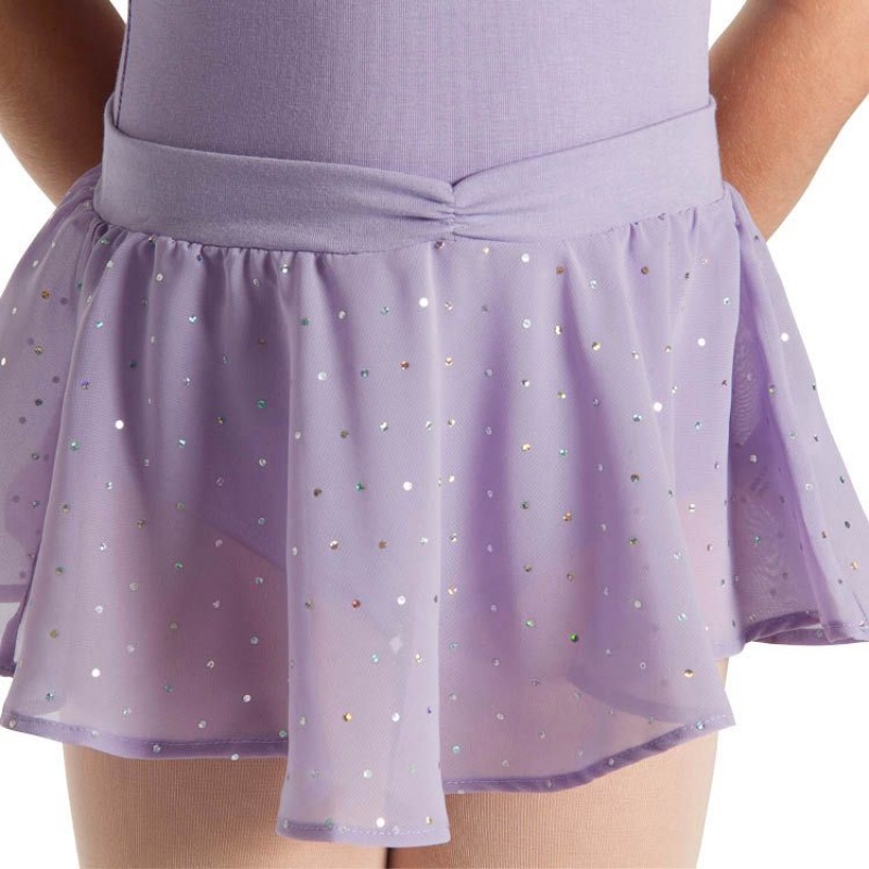 Falda Bloch Olesia Sequin Spotted Niños Lilac | DCLKV99187