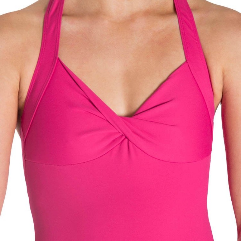 Leotardos Bloch Cinnamon Halter Mujer Rosas | XCLBH80590