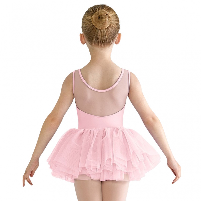 Leotardos Bloch Emica Sweetheart Tank Tutu Niños Rosas | ZCLNQ80721