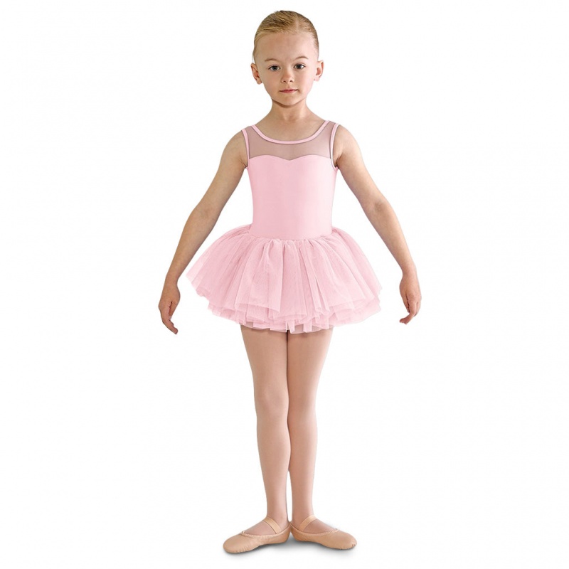 Leotardos Bloch Emica Sweetheart Tank Tutu Niños Rosas | ZCLNQ80721