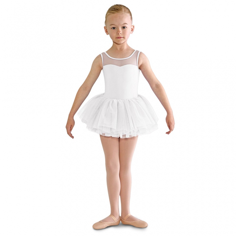 Leotardos Bloch Emica Sweetheart Tank Tutu Niños Blancas | LCLSX55798