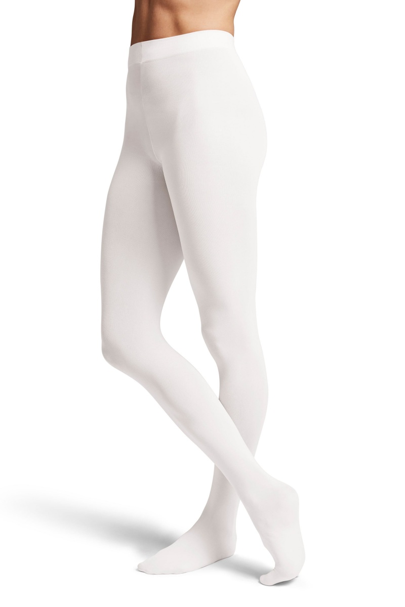 Mallas Bloch Contoursoft Footed Mujer Blancas | CLNEJ88991