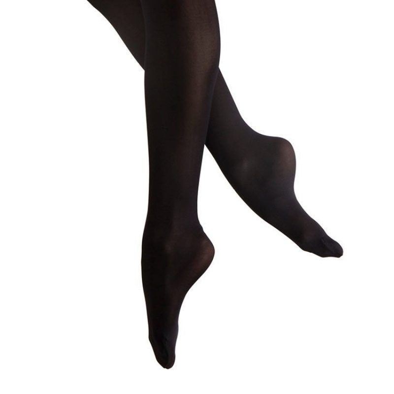 Mallas Bloch Fiesta Feathersoft Footed Mujer Negras | CLZPD92471