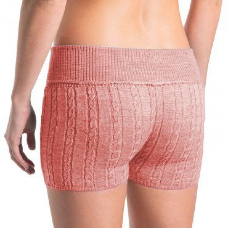 Pantalones Bloch Carezza Cable Knit Fold Down Mujer Rosas | ACLDF41399