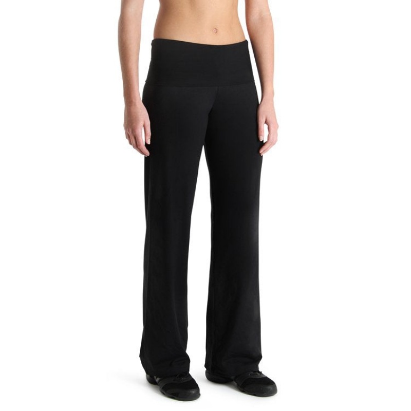 Pantalones Bloch Roll Down Mujer Negras | QCLWA97065