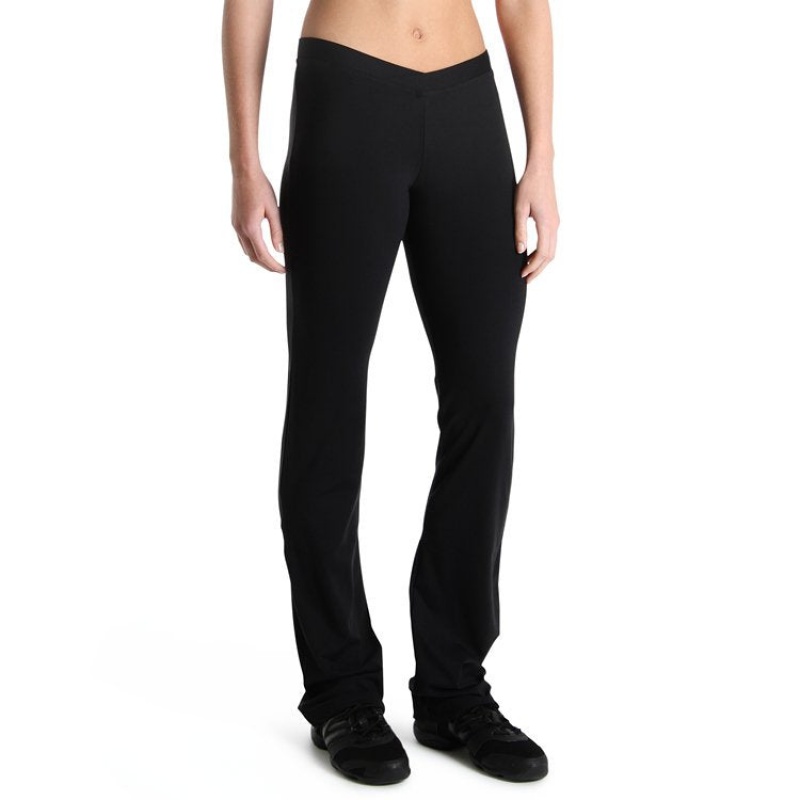 Pantalones Bloch V Front Mujer Negras | ZCLMJ34267