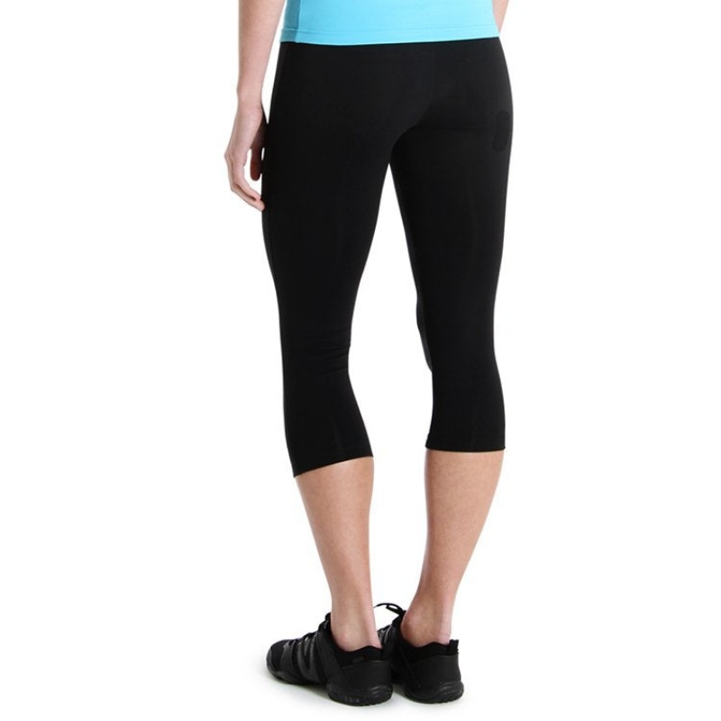 Pantalones Bloch V Front ¾ Tight Mujer Negras | UCLND35173