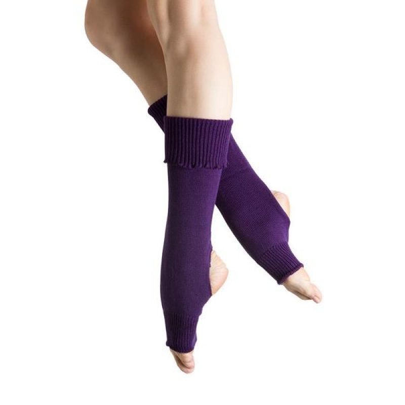 Prendas De Punto Bloch Anya Legwarmers Mujer Moradas | ECLVG94336