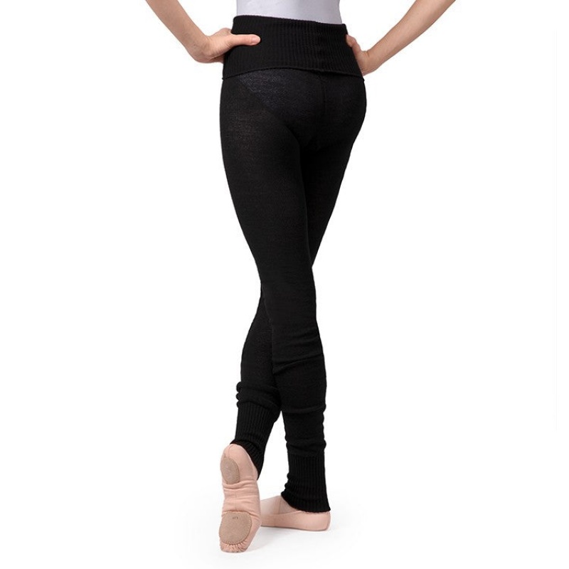 Prendas De Punto Bloch Full Length Roll Cintura Womens Warmup Pant Mujer Negras | QCLWA28769