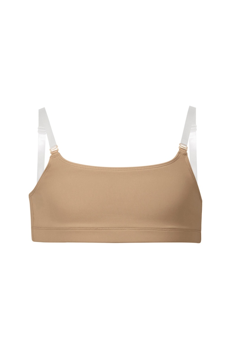 Ropa Interior Bloch Leia Crop Top Niños Tan | CLDFL18051