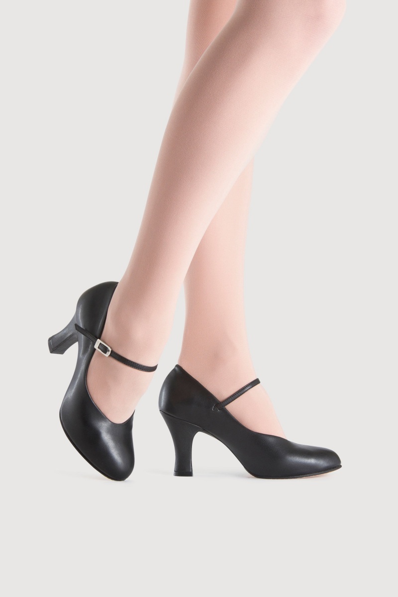 Tap y zapatos de escenario Bloch Broadway Hi 76mm (3”) Mujer Negras | CLCIF44237