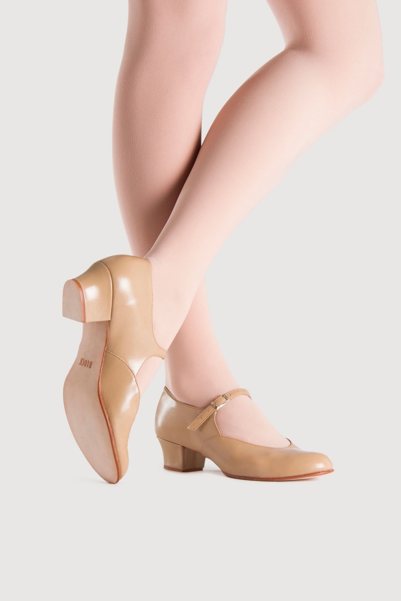 Tap y zapatos de escenario Bloch Showstopper Mujer Tan | ECLHC63889