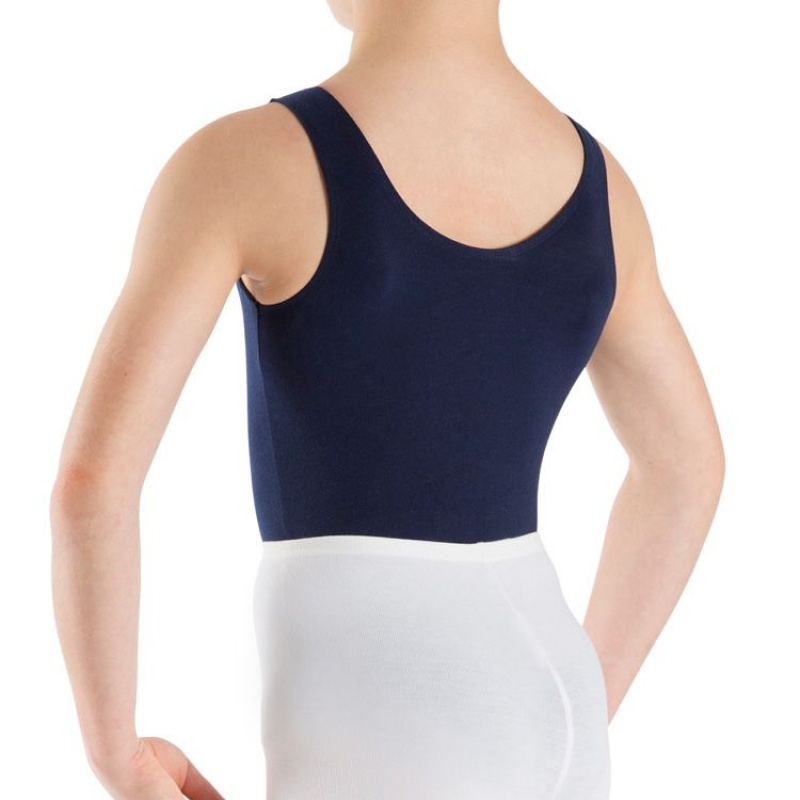 Tops Bloch Billy Sin Manga Niños Azul Marino | DCLVO77064